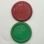 2 passagens de onibus Carris Porto Alegre, vermelha com valor de 1,50 cruzeiros. Escassas