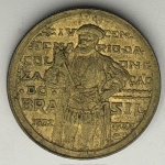 Brasil República 1000 réis 1932, coletão, bronze alumínio SOB