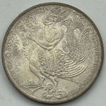 Moeda Alemanha, 5 MARK, 1976D, Prata 625, 11.20 g, KM 144 - FC