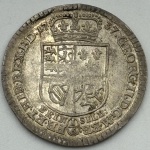 Moeda Alemanha Braunschweig-Luneburg. 6 mariengroschen, 1737. Rev: escudo. Prata - SOB/FC