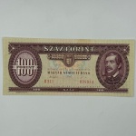 Cédula Hungria, 100 forint, 1993 - S/FE