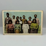 Cartão Postal Santos, SP. Indios nos arredores. Início do sex XX. Editores M Postes e Cia