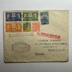 Envelope Via Condor Zeppelin, Condor Synaikat, chegada 28/09/1931