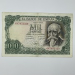 Cédula Espanha, 100 pesetas. 17/09/1971(74). José Echegaray. Valor em UF 40,00 dolares americanos