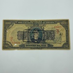 200 mil réis C.Amato Tipo, R152a, MBC apreendida pela Delegacia fiscal do Piauhy propaganda `Áutomóveis DAKARA melhor marca do mundo;;