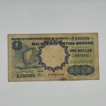 Cédula Malaya e British Boneo. 1 dollar. 1/3/1959 - MBC