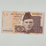 Cédula Pakistão, 20 rupee, 2006. Pick 55b - FE