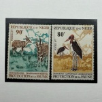 Níger Fauna completa nova YV 394 a 395