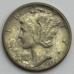 Moeda USA one dime FC  prata 900 2,5g