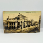 Cartão Postal Theatro Municipal do Rio de Janeiro, 1928. Circulado