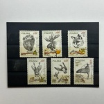 Polônia fauna novas YV 2562 a 2567 carimbados 