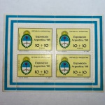 Argentina 1966 aéreo folhinha, novo com óxido