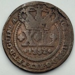 Moeda XL, 1757. C.Amato C173. Sem escudete. Oferta!! - MBC