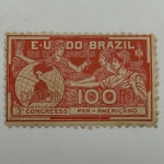 Selo 3° Congresso Panamericano do RJ. Mint. RHM C-5. 300 U.F