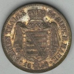 Moeda Alemanha - Estad Saxonia - Reino 6 Einem - Thaler F 1856. 84-Eine - Feine-Mark Johann 1854-1873 - S/FC