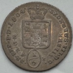 Moeda Alemanha Brunswick - Luneburg. 1/6 de Thaler. Prata. 1804 GM. MS60 - SOB/FC