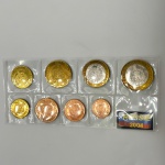 Rússia 2004, set de 8 moedas euro, FC, Proben