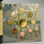 Slovenia 2004, cartela com 9 moedas EURO, FC, prova