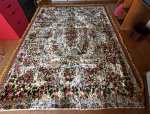 Tapeçaria Italiana , Decada 60 . Medindo : 2,50x2x20 m . De um lado falta a franja .