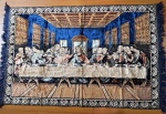 Tapeçaria Santa ceia , Decada de 60 . Medindo : 2,0 x 1,20 cm.