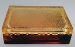 ABRAHAM PALATNK - SILON - Belíssima caixa porta joias  . Apresenta um discreto bicado na ponta da tampa . Medida :16x10x5 cm .