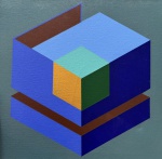 Francisco Carlos Bernard - Acrílico Sobre Tela - Geométrico Med;30x30cm (Acompanha Certificado da no