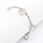 #8368 Pulseira ANTÔNIO BERNARDO em Ouro Branco 18K Medida: 17,5cm, Peso: 12,2g