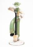 Escultura em Murano, representando Camponês, medindo 30 cm de altura.
