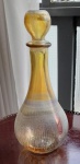 LINDA GARRAFA EM VIDRO ITALIANO ÂMBAR - NO ESTADO CONFORME FOTOS