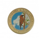 MOEDA SOMALIA 25 SHILLINGS 1998 - WILDLIFE OF SOMALIA E EAST AFRICA - PRATA 925 - 20,35 GRAMAS - 37,9MM - EM OTIMO ESTADO CONFORME FOTOS