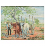 AFONSO LOPES ( Fortaleza/Ceará -1918 / 2000) - Artista cearense, retrata com sensibilidade a vida no