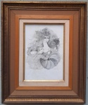 MARTINOLLI 1977 - Mãe e filha, Rotogravura medindo 22x30cm somente a obra e 45x54 com a moldura. Assinado e datado (na chapa), no canto inferior direito. Emoldurado com vidro.