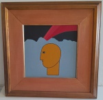 ANTÔNIO MAIA 1985 - Amuleto 165, acrílica sobre tela medindo 30x30cm. Assinado na parte central na frente e assinado, titulado e datado no verso com praxe do artista.