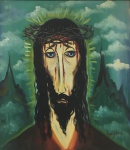 Alberto da Veiga Guignard, `Cristo` - óleo sobre tela medindo 40 x 35 Cm, a.c.i.d