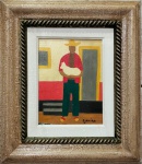 Djanira, `Figura`- Óleo sobre tela medindo 20 x 15, a.c.i.d ( com certificado de autenticidade )