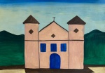 DJANIRA DA MOTTA E SILVA, `Igreja` - guache sobre papel medindo 21 x 30, a.c.i.e