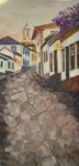 Rosiele Melo, `Tiradentes` - óleo sobre tela medindo 30x15, a.c.i.d