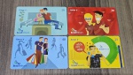 Lote 4 Cartões Telefônicos Brasil Telecom - Série "Amar é..." (20 e 40 Unidades)