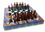 Belissimo jogo de xadrez peruano, todo elaborado a mão com riqueza de detalhes, peças em madeira ent