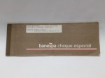 Talão de cheques antigo do Banespa (Banco do Estado de São Paulo), um banco histórico brasileiro fundado em 1909 e adquirido pelo grupo Santander em 2000. Talonário de cheque especial datado de 1989 em nome de Luciana Rosanova Galhardo. Detalhes conforme fotos, _(ºLº)_ Caso necessite, tire todas suas dúvidas via atendimento personalizado por WhatsApp: (11) 98681-9377. Não deixe para última hora! Antecipadamente agradecemos pelo seu lance. Sem testes ou garantias futuras de originalidade, material ou procedência.