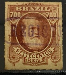 Império - Dom Pedro - Barba Branca - Nº45 - 700 Réis - RHM 125 UF´S
