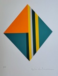Paula Kadunc, Geométrico, gravura, tiragem 3/100, 50x40cm, sem moldura