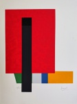 Eduardo Sued, Geométrico, gravura, tiragem 38/100, 42x32cm, sem moldura, necessita de limpeza