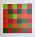 Judith Lauand, Composição, gravura, tiragem 47/100, 50x50cm, sem moldura