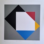 Antonio Peticov, Double Square C, gravura, tiragem 2/65, 50x50cm, sem moldura