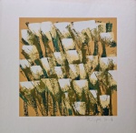 Olímpia Couto, Tulipas, gravura, tiragem 65/120, 35x35cm, sem moldura