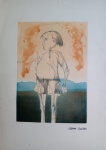 Aldemir Martins, Menino, Reprodução Gráfica, 78x53cm, sem assinatura e sem tiragem. obs: Necessita de limpeza e avaria na borda