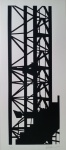 Kleber Ventura, Torre, gravura, tiragem 16/70, 70x30cm, sem moldura