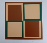 Kleber Ventura, Geométrico, gravura, tiragem 14/40, 50x50cm, sem moldura
