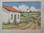 Joel Firmino do Amaral, Vitoriano Veloso, aquarela sobre papel, 23x31cm, sem moldura